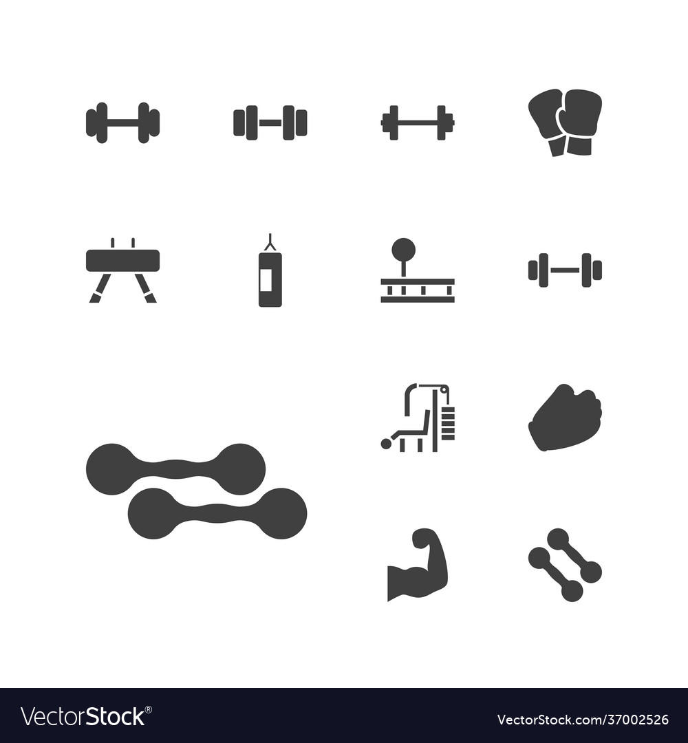 Athletic icons Royalty Free Vector Image - VectorStock