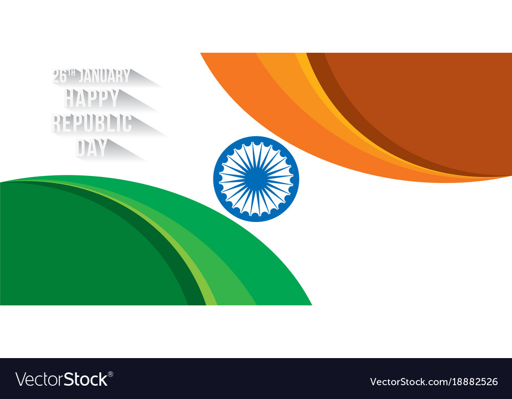 Happy Republic Day Banner Royalty Free Vector Image