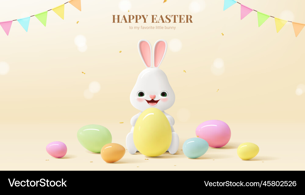 Holiday easter card template Royalty Free Vector Image