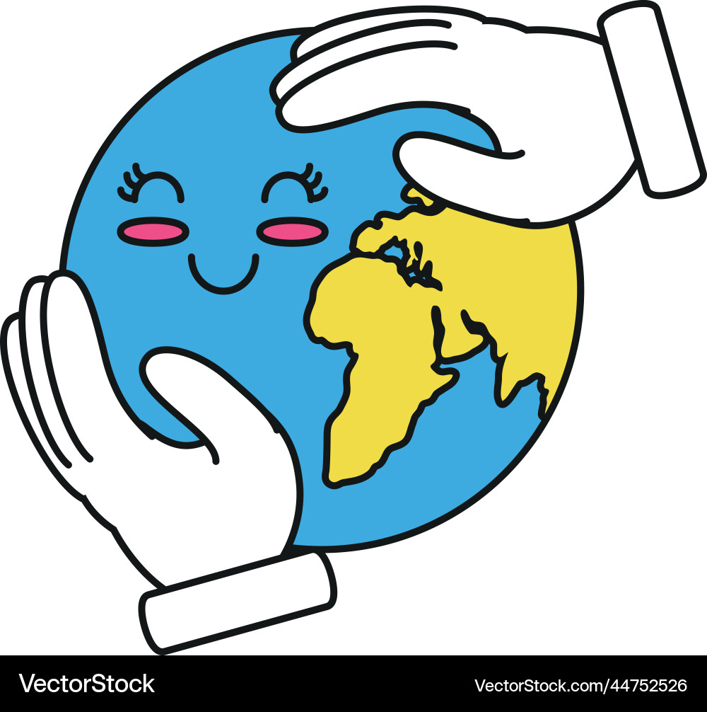 Save the world concept Royalty Free Vector Image