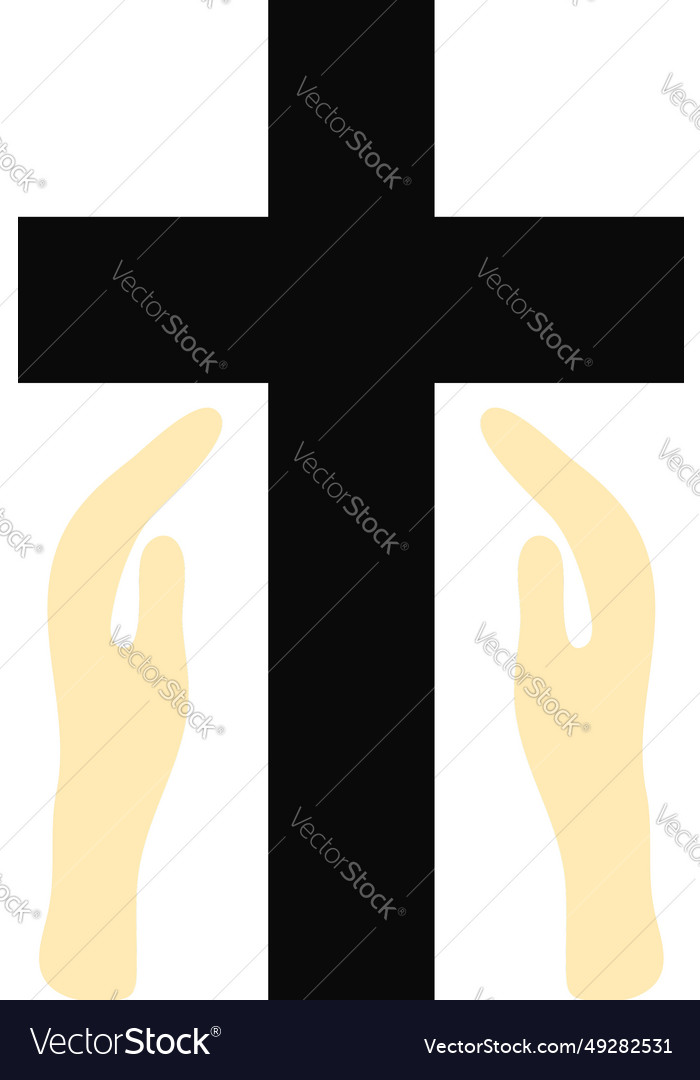 Praying hands Royalty Free Vector Image - VectorStock