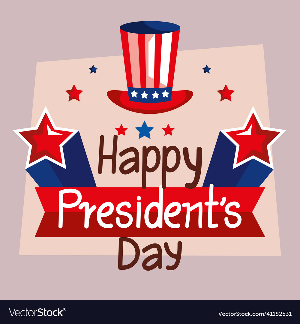 Presidents day invitation Royalty Free Vector Image