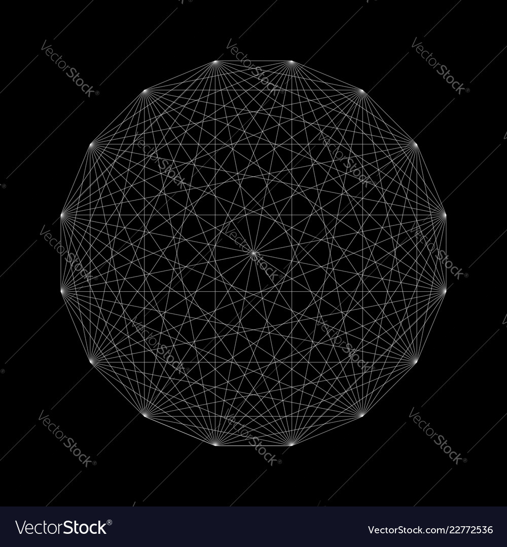 Mandala sacred geometry Royalty Free Vector Image