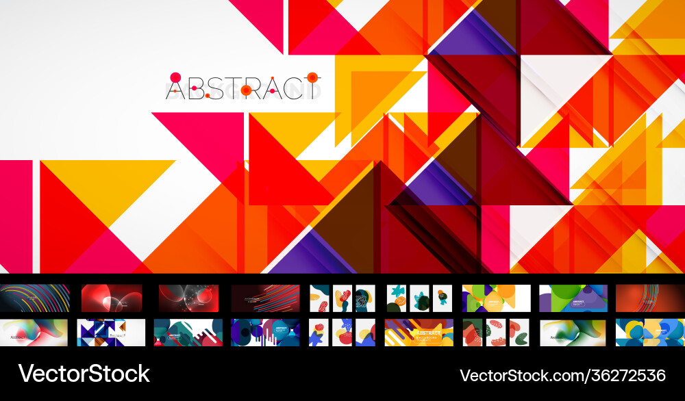Mega collection geometric abstract Royalty Free Vector Image