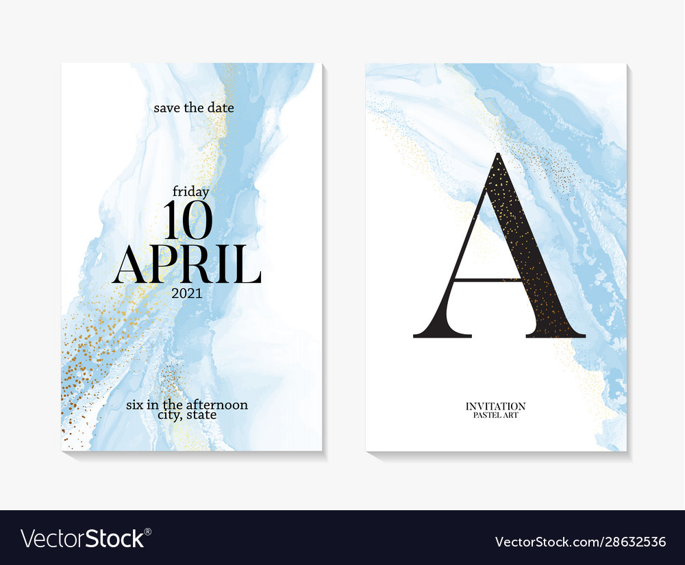 Watercolor marble blue liquid texture vector image Watercolor marble blue liquid texture