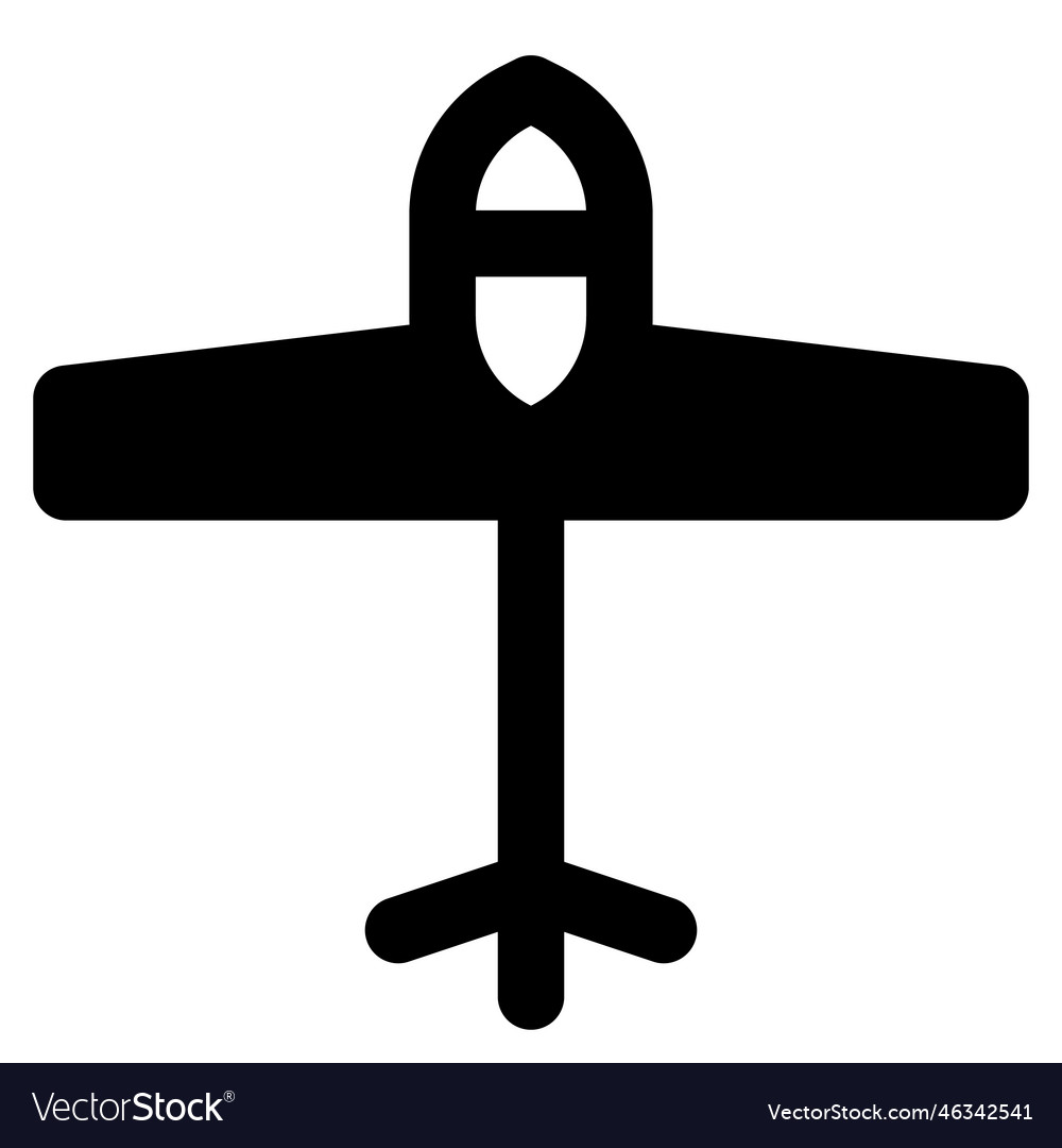 Glider or sailplane nonpowered aircraft Vector Image