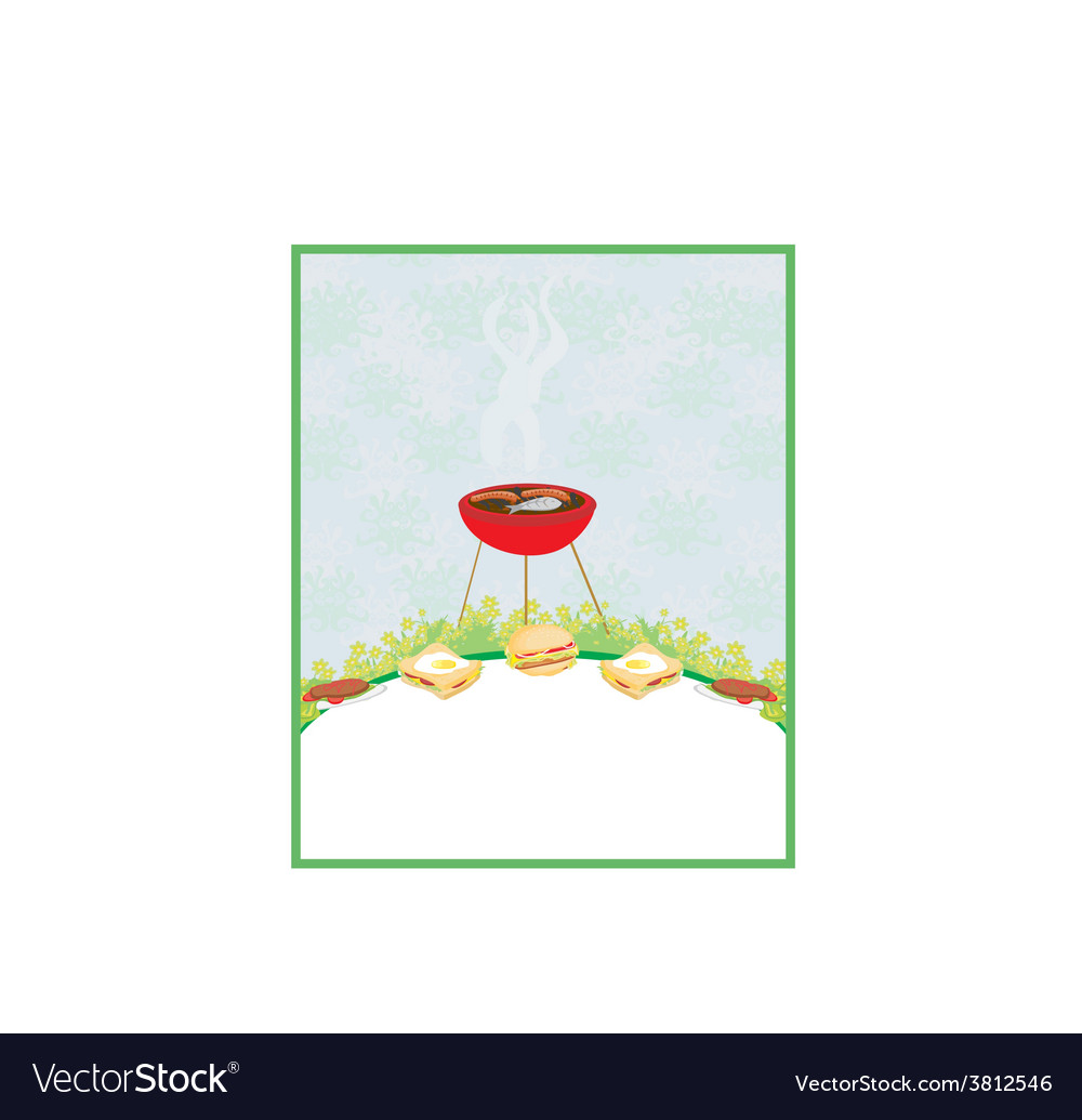 barbecue party invitation royalty free vector image invitation for barbecue party