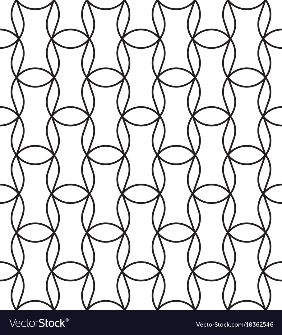 Black and white geometric seamless pattern Vector Image