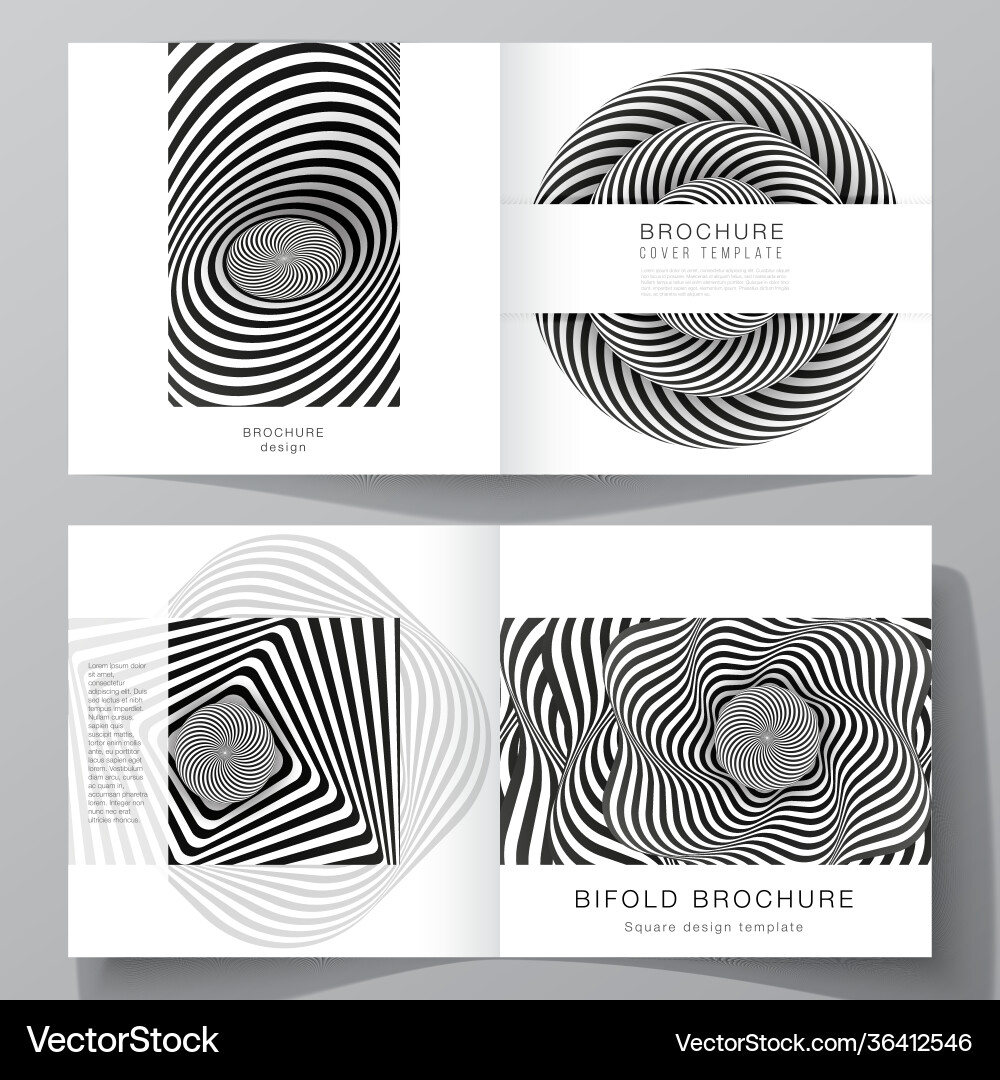 Layout two covers templates Royalty Free Vector Image