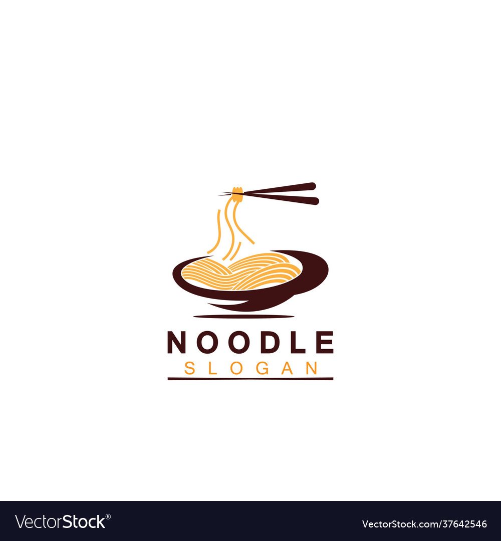 Noodle logo icon design Royalty Free Vector Image