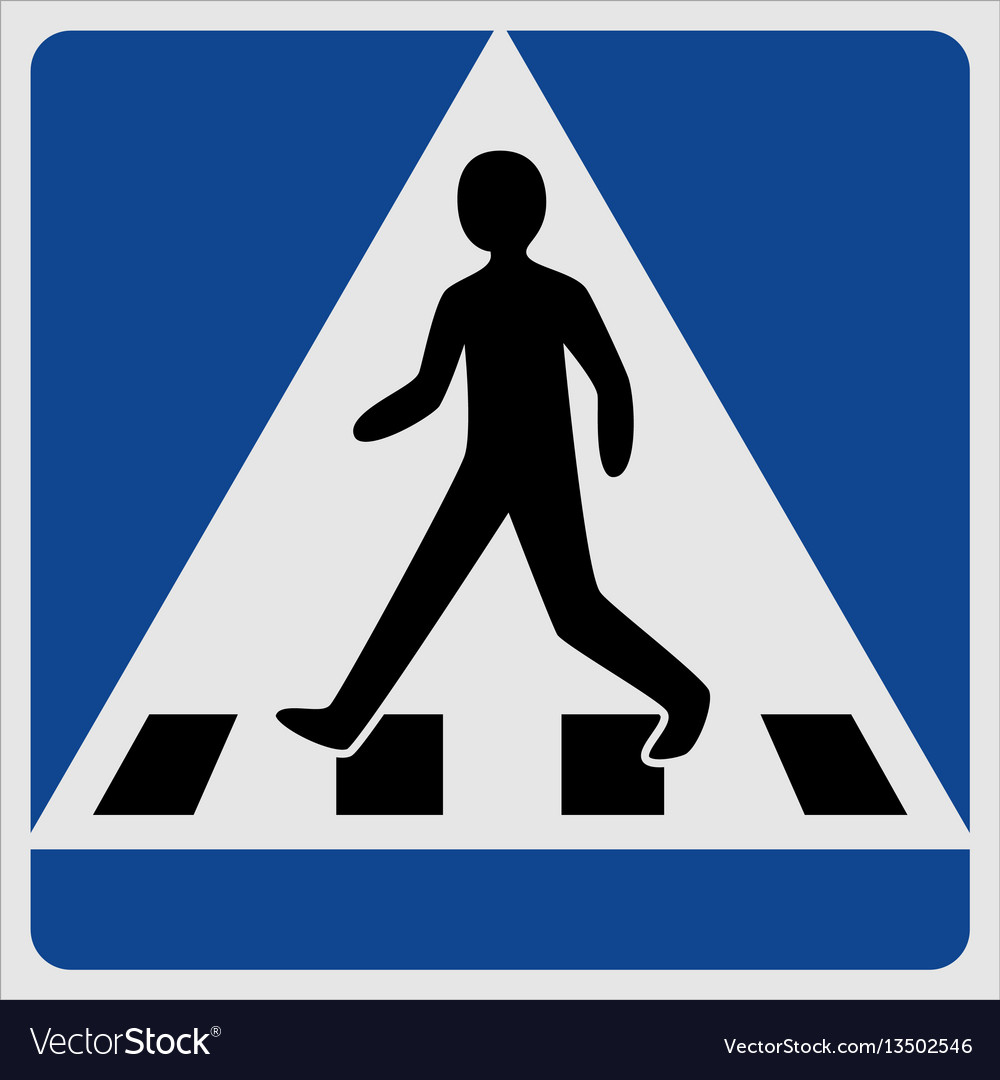 Pedestrian Crossing Sign Clip Art at  - vector clip art