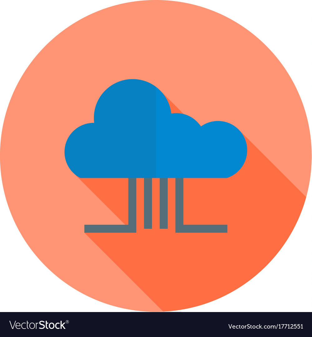 Cloud based architecture Royalty Free Vector Image