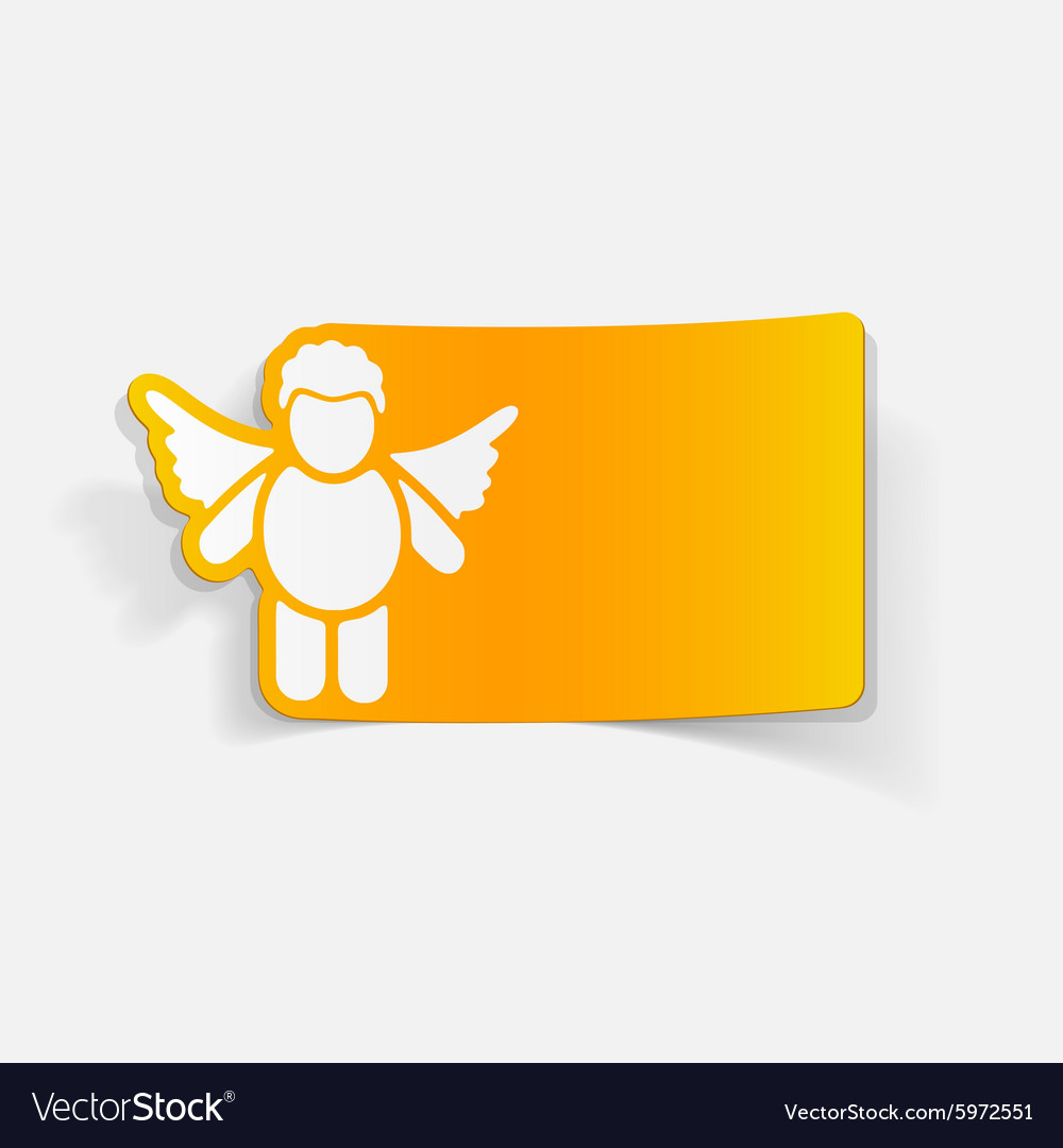 Realistic Design Element Angel Royalty Free Vector Image