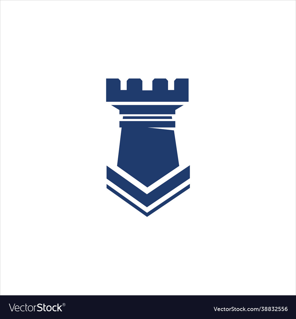 Castle building icon template Royalty Free Vector Image