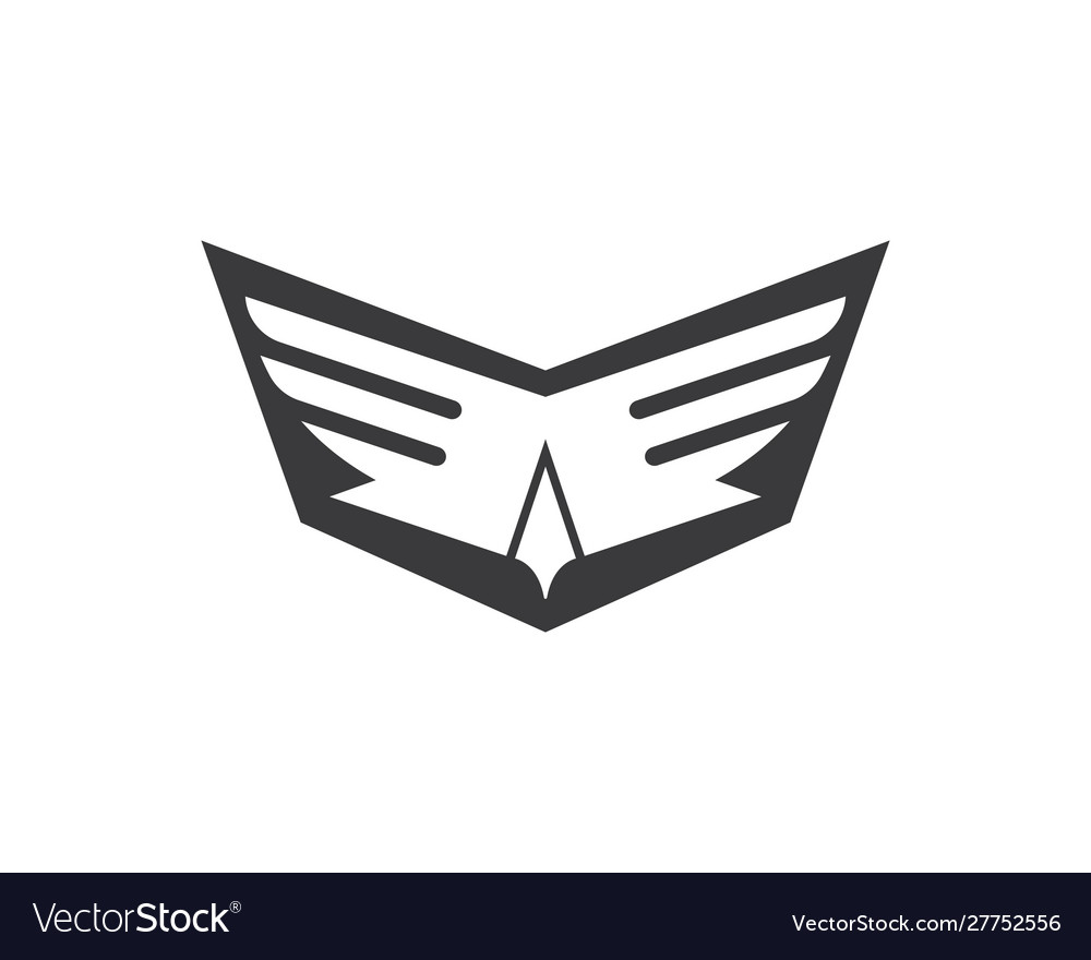 Falcon eagle bird logo template Royalty Free Vector Image