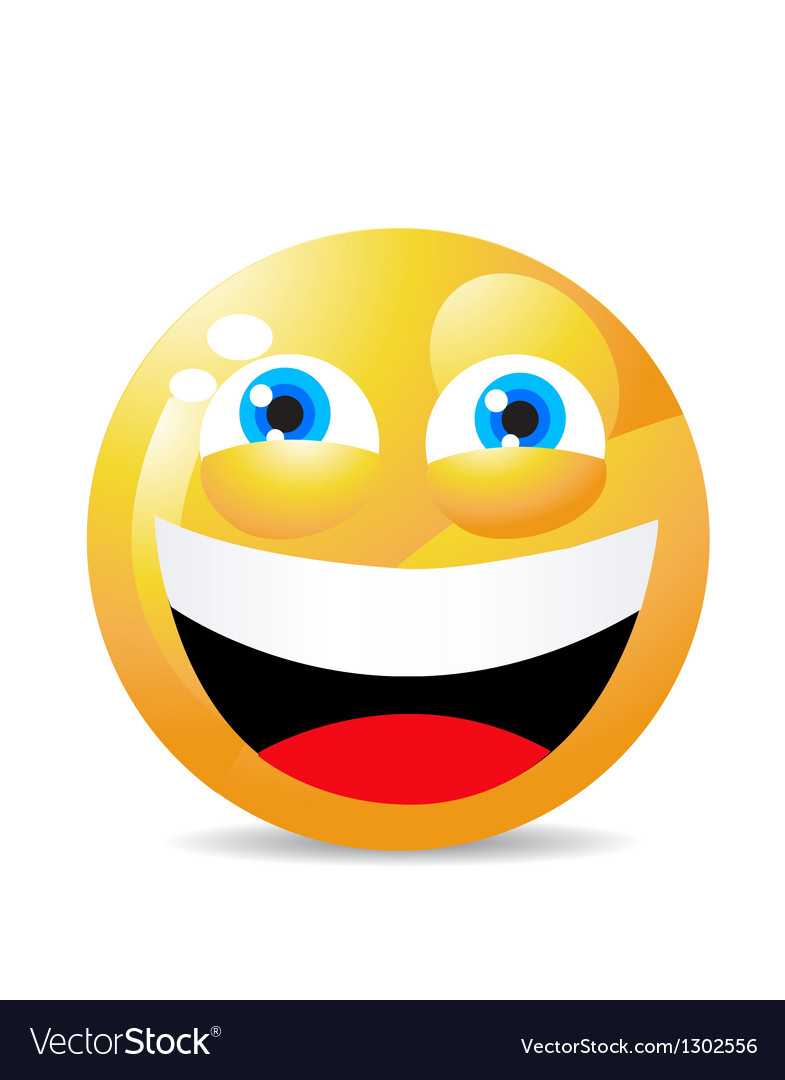 Funny Smiling Face Royalty Free Vector Image - Vectorstock