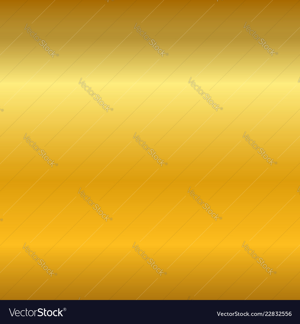 Gold gradient smooth texture empty golden metal Vector Image