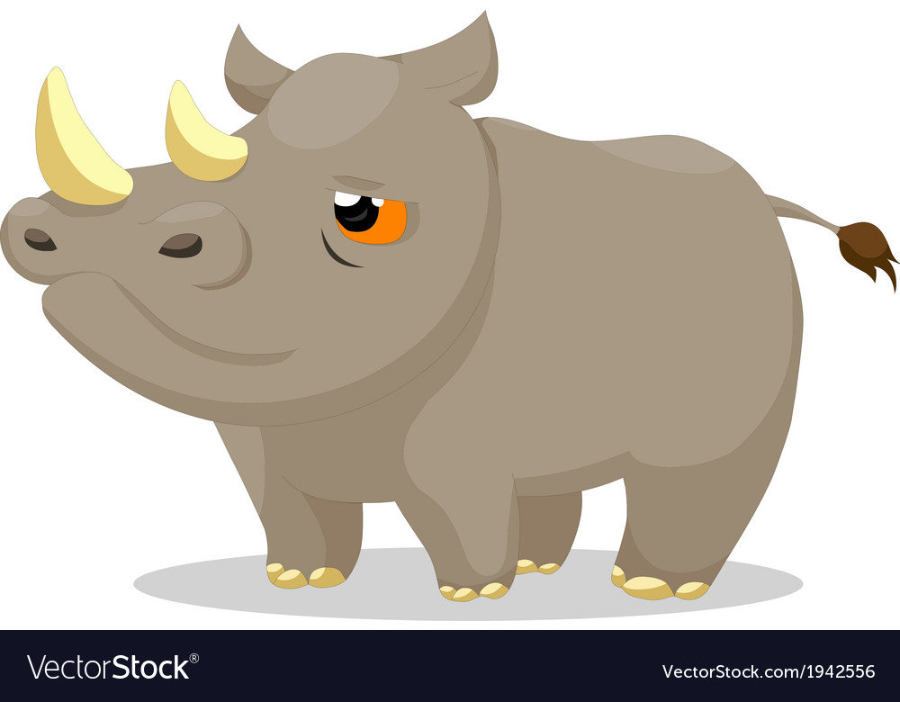 Rhinos Royalty Free Vector Image - VectorStock