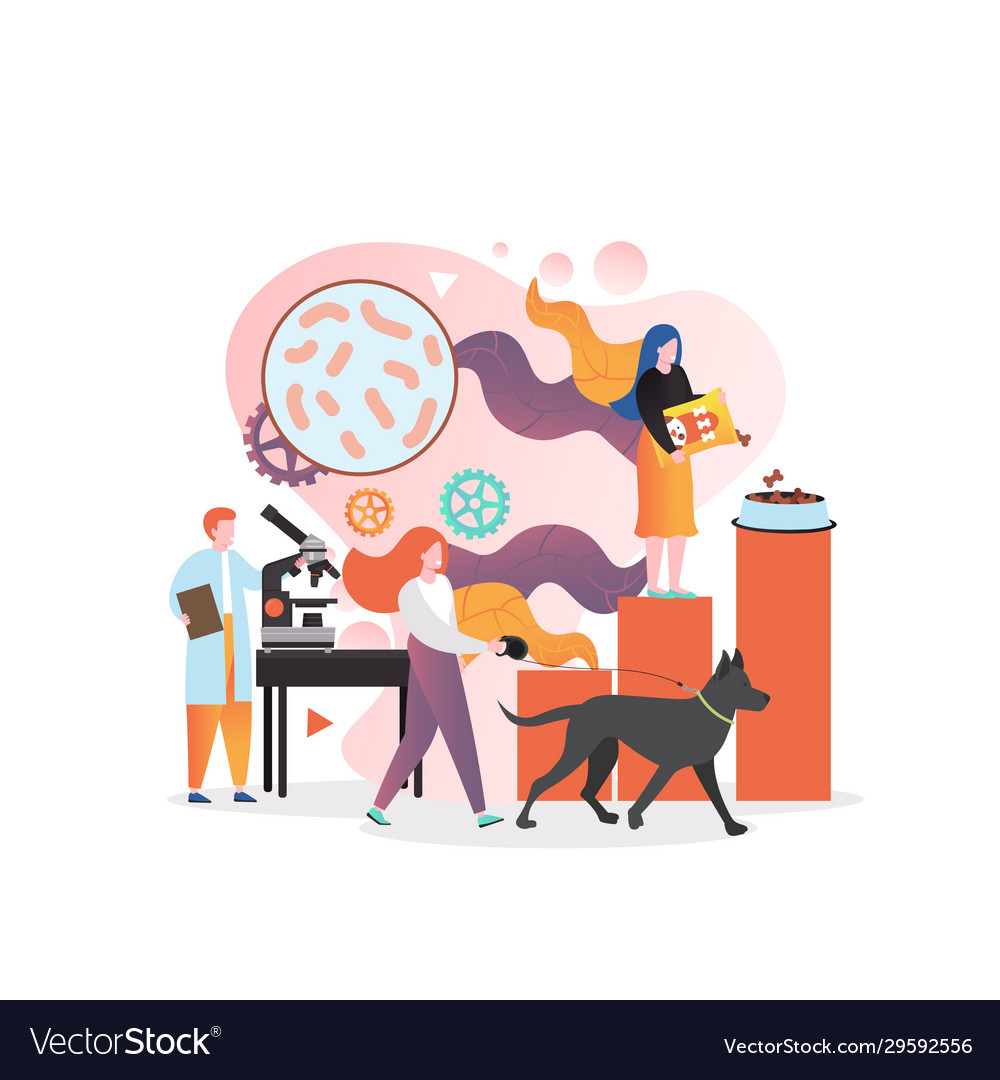 Veterinarian Concept For Web Banner Royalty Free Vector