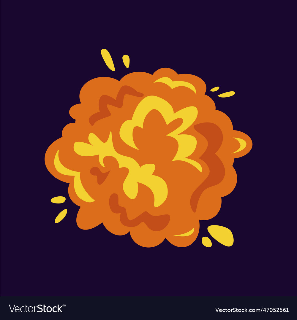 Cloud from explosion Royalty Free Vector Image