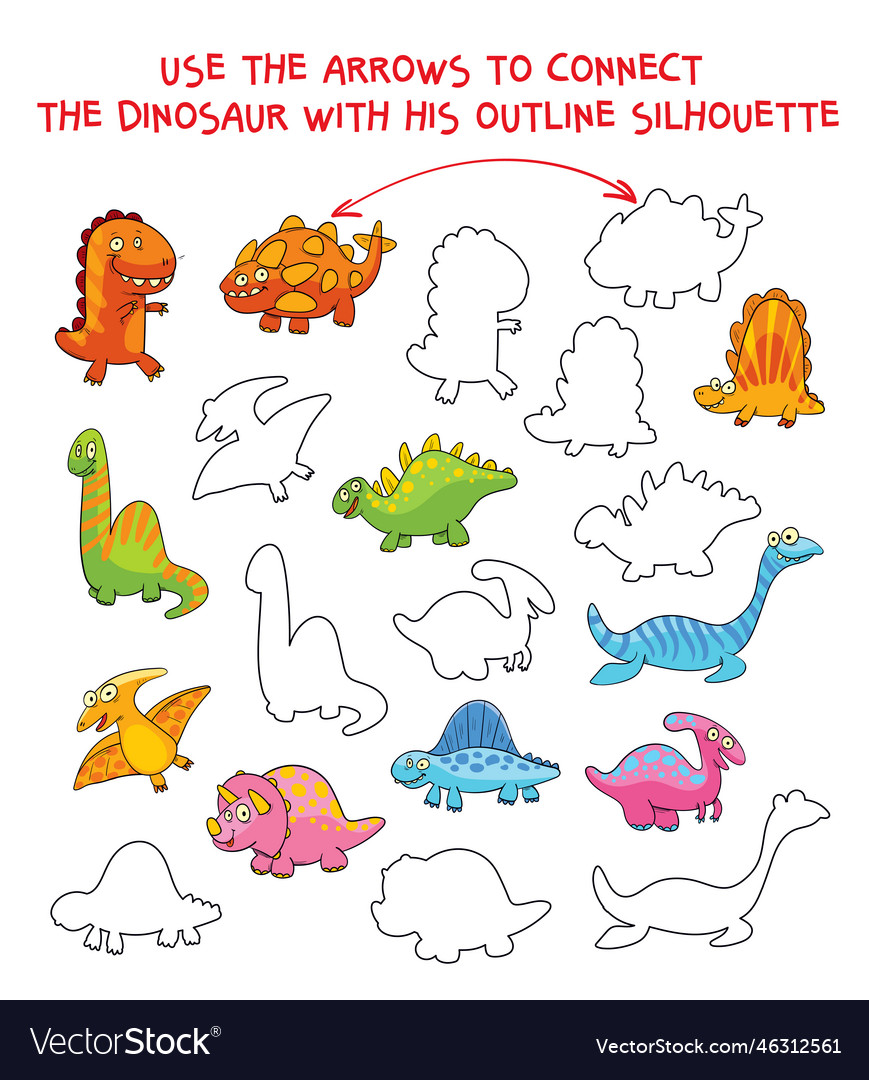 Connect same objects use arrows to Royalty Free Vector Image