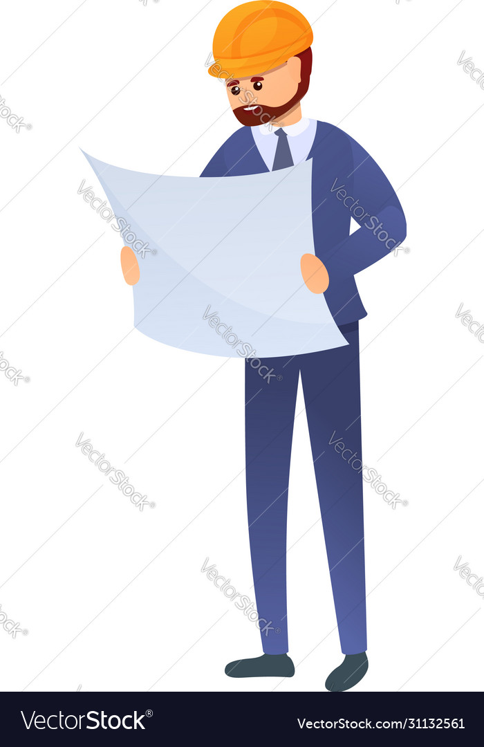 Development contractor icon cartoon style Vector Image