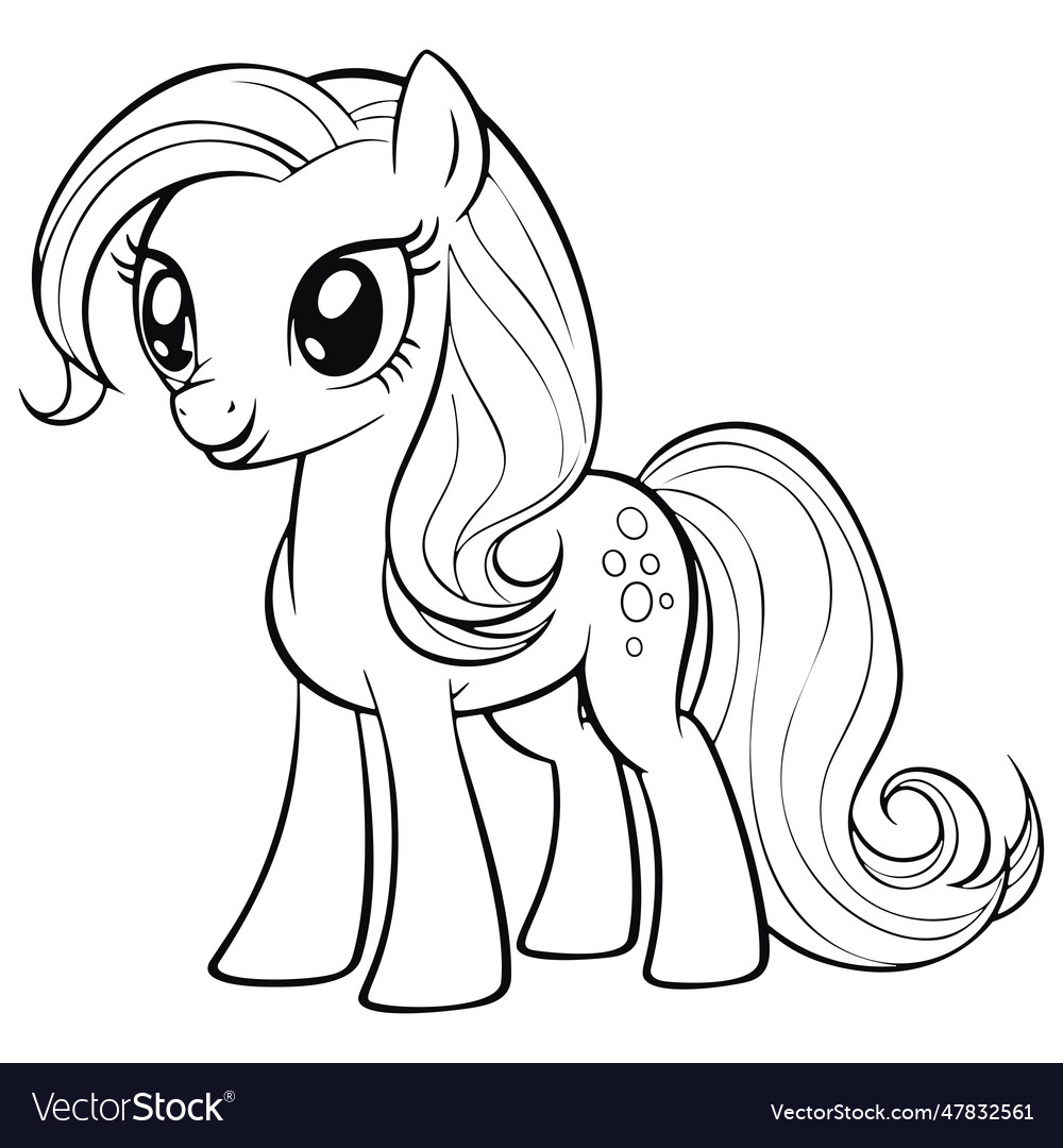 cute pony coloring pages