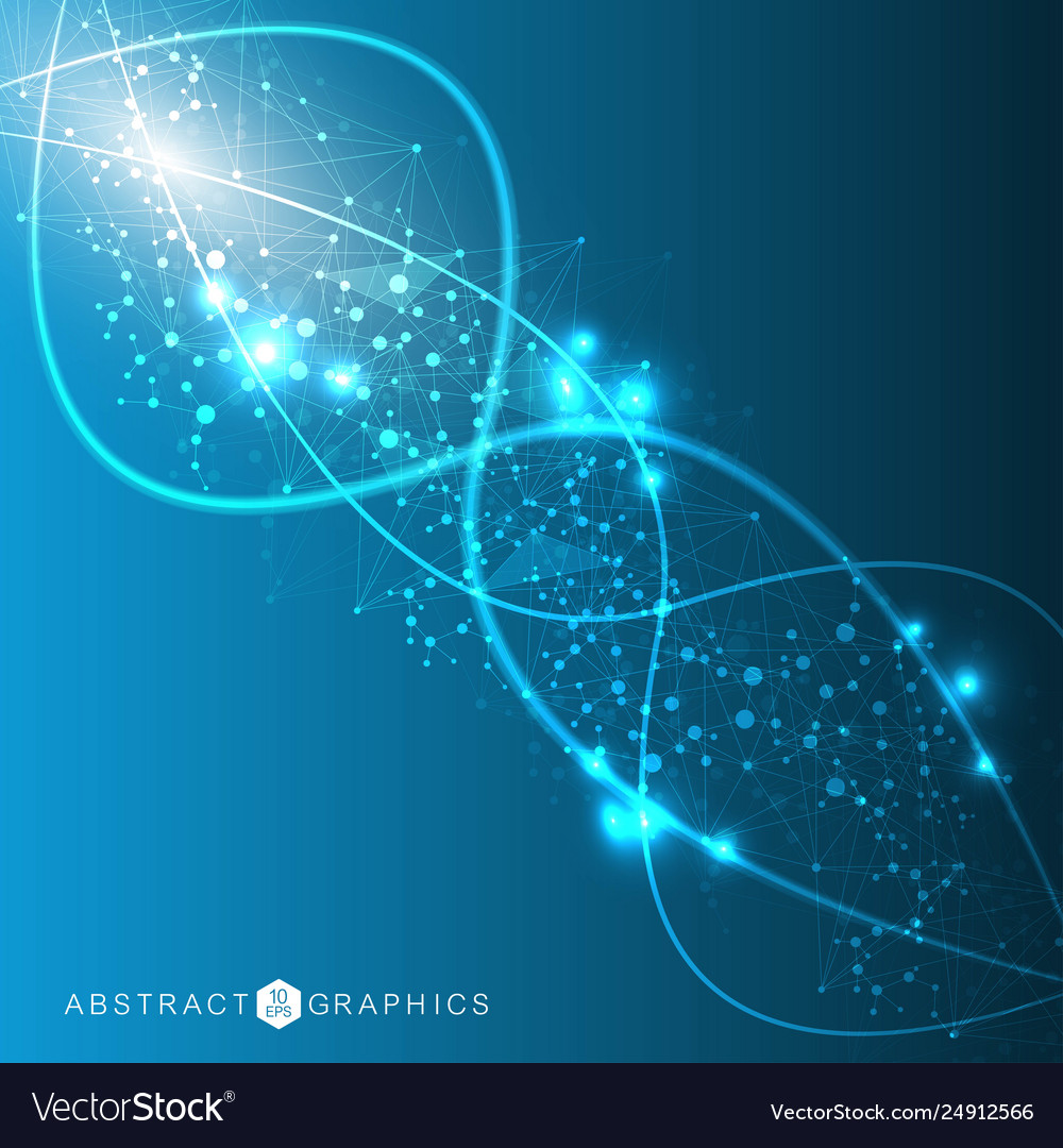 Big data visualization background modern Vector Image