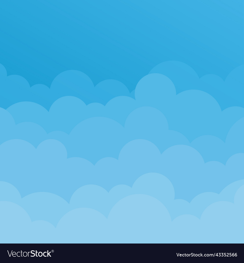 Blue sky with white clouds landscape background Vector Image