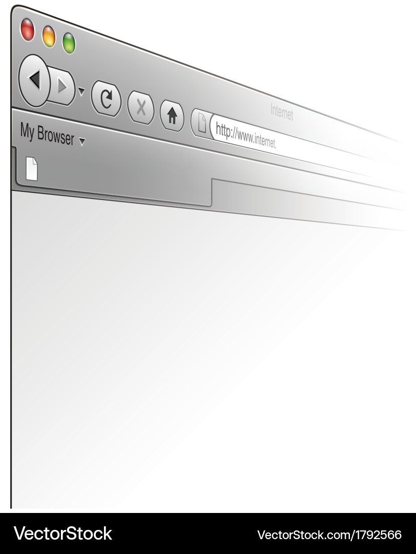 Browser window Royalty Free Vector Image - VectorStock