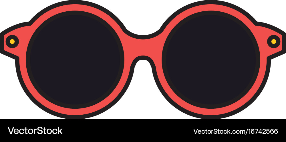 Female sunglasses isolated icon Royalty Free Vector Image