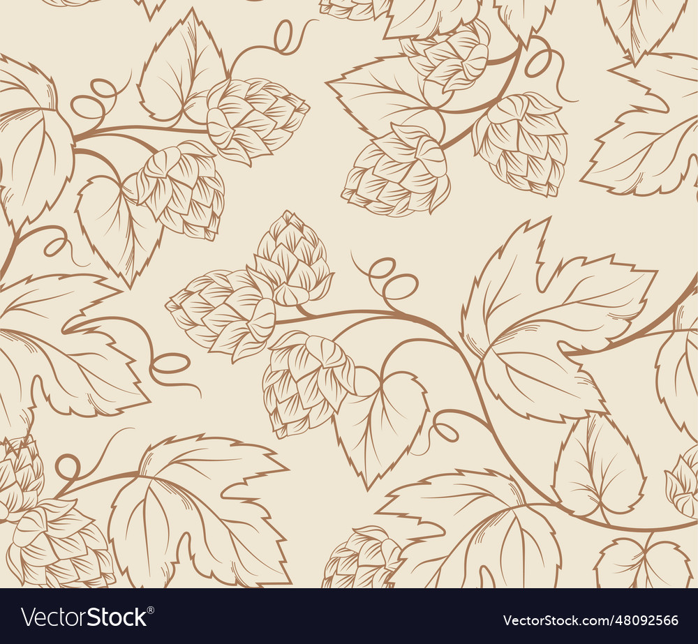 Hop seamless pattern Royalty Free Vector Image