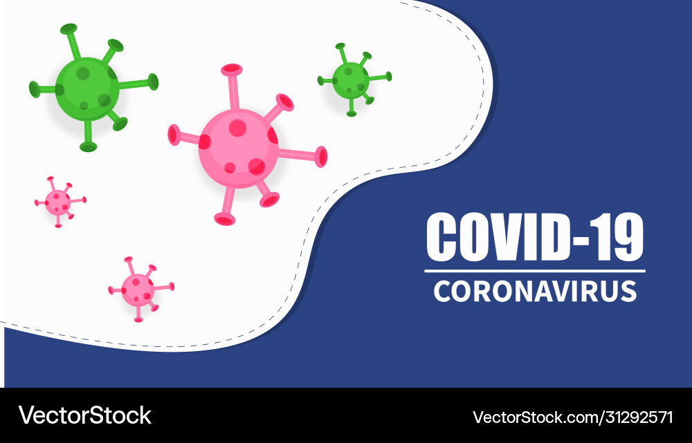 Coronavirus background Royalty Free Vector Image