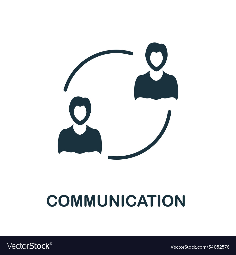 Communication icon creative simple design from Vector Image