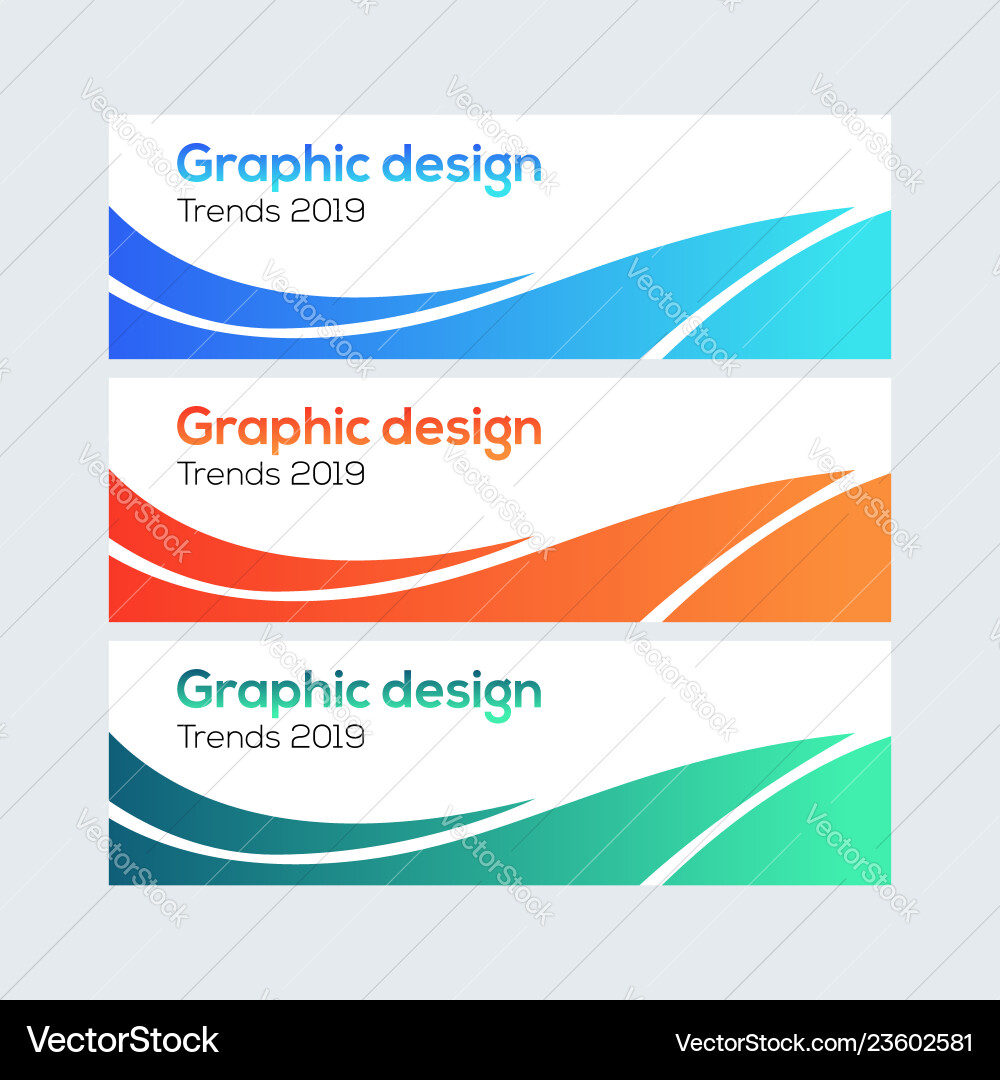 Abstract Web Banner Design Facebook Cover Abstra Vector Image