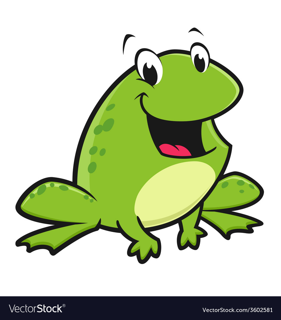 Cartoon Frog Royalty Free Vector Image - VectorStock