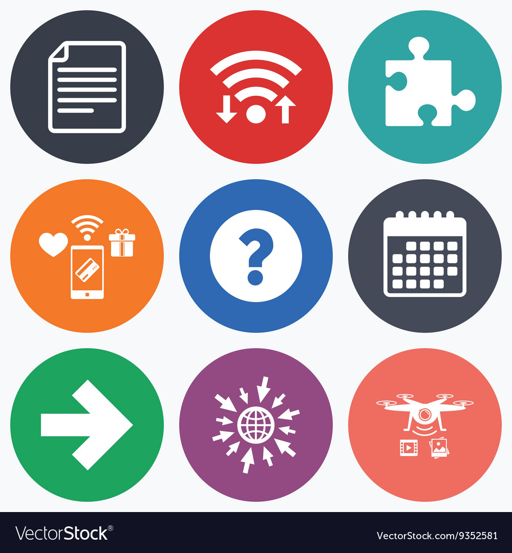 Question Mark And Puzzle Signs File Arrow Vector Image question-mark-and-puzzle-signs-file-arrow-vector-image