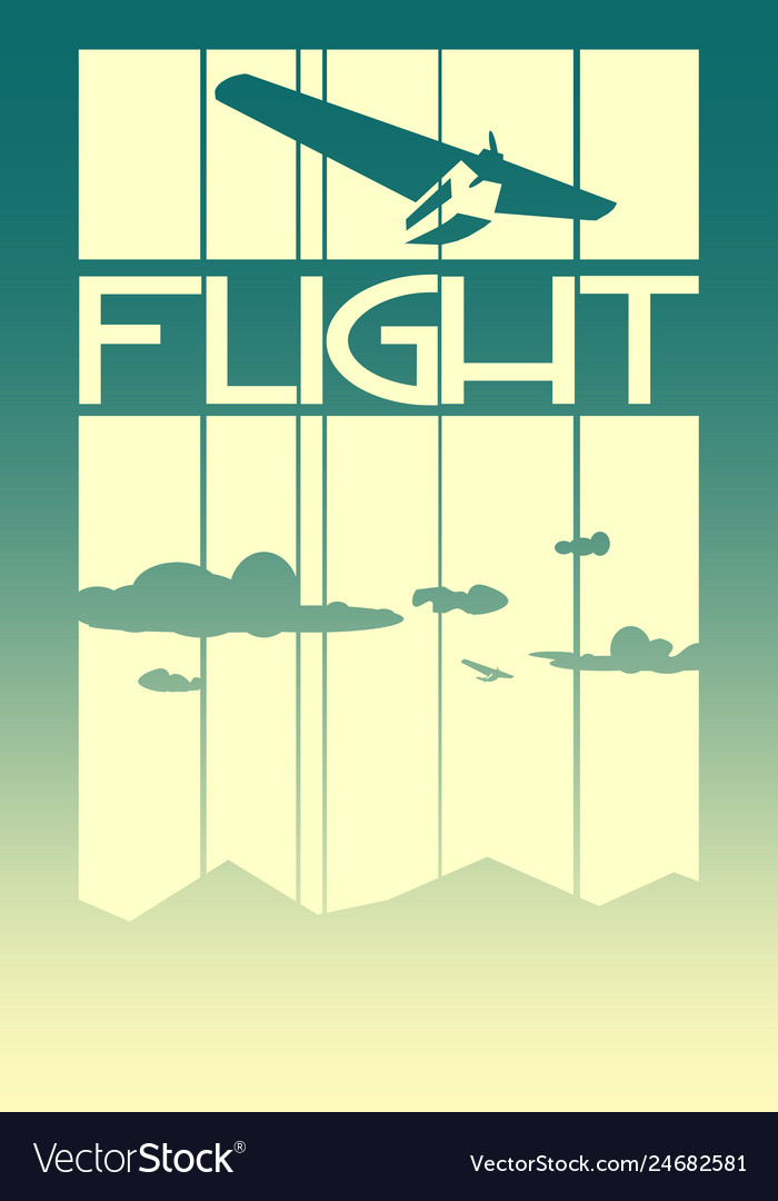 Retro airplanes flight on striped backdrop