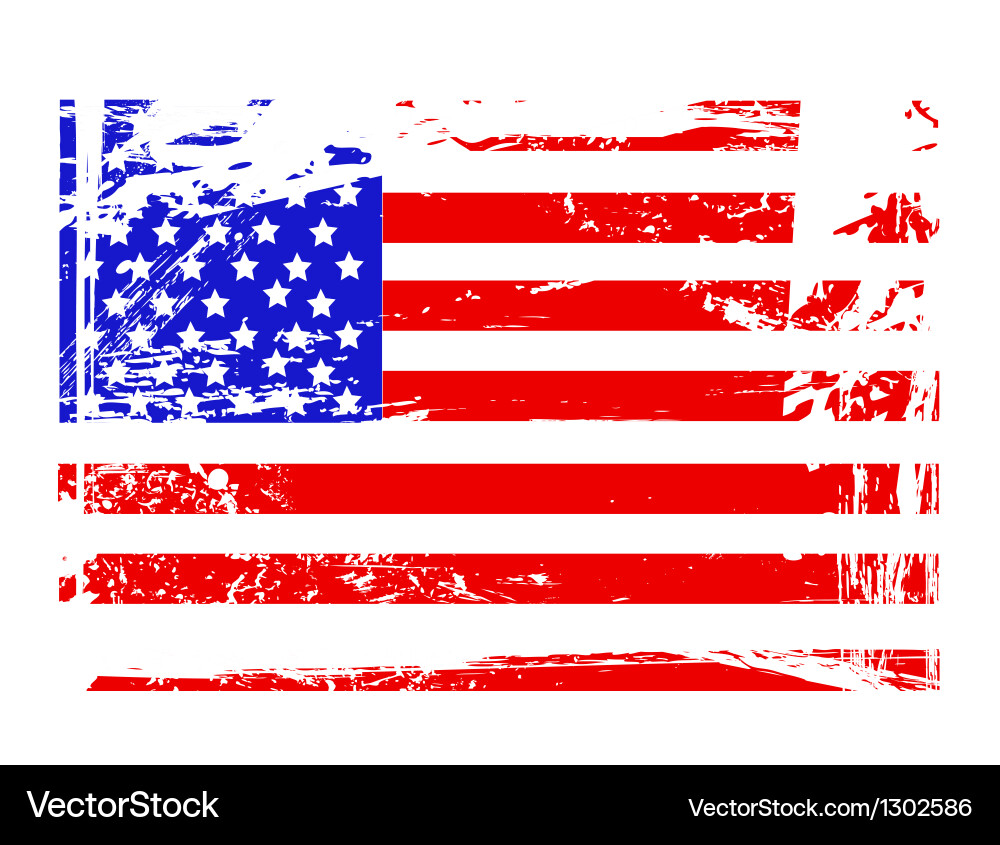 Grunge flag Royalty Free Vector Image - VectorStock
