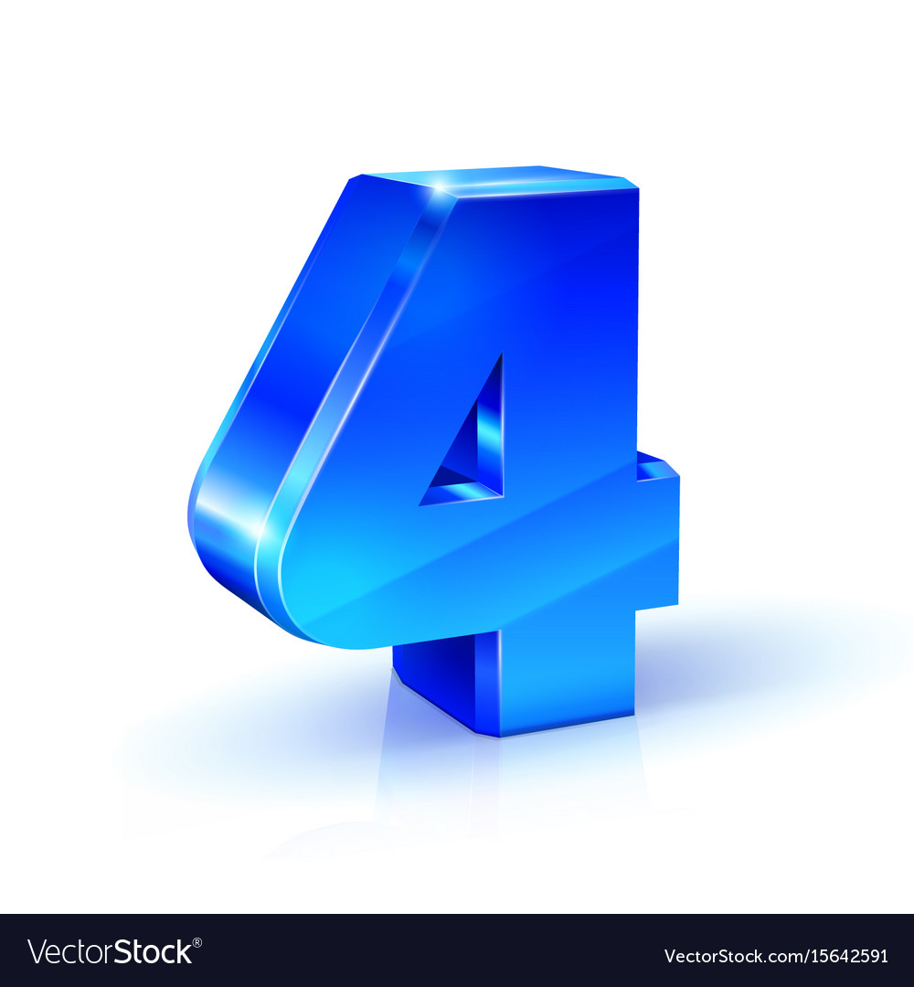 3d Logo Numbers 2 4 Number Stock Vector (Royalty Free) 2308204211