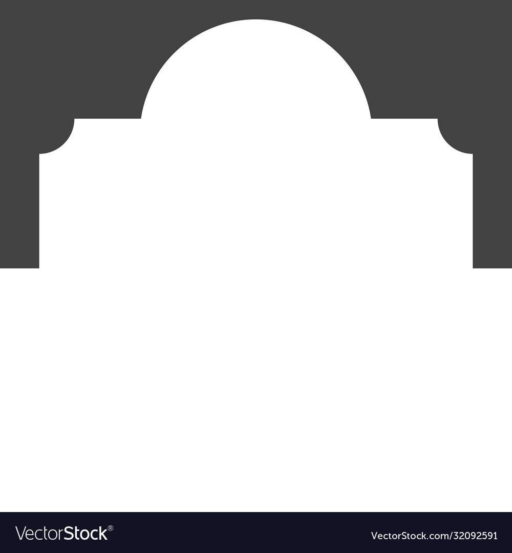 Mosque window icon Royalty Free Vector Image - VectorStock