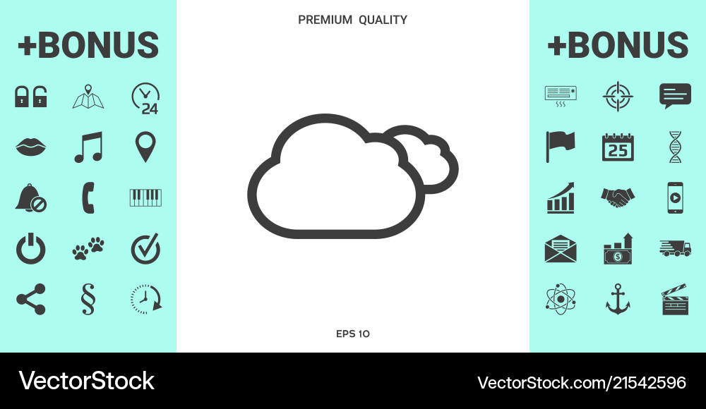 Clouds line icon Royalty Free Vector Image - VectorStock
