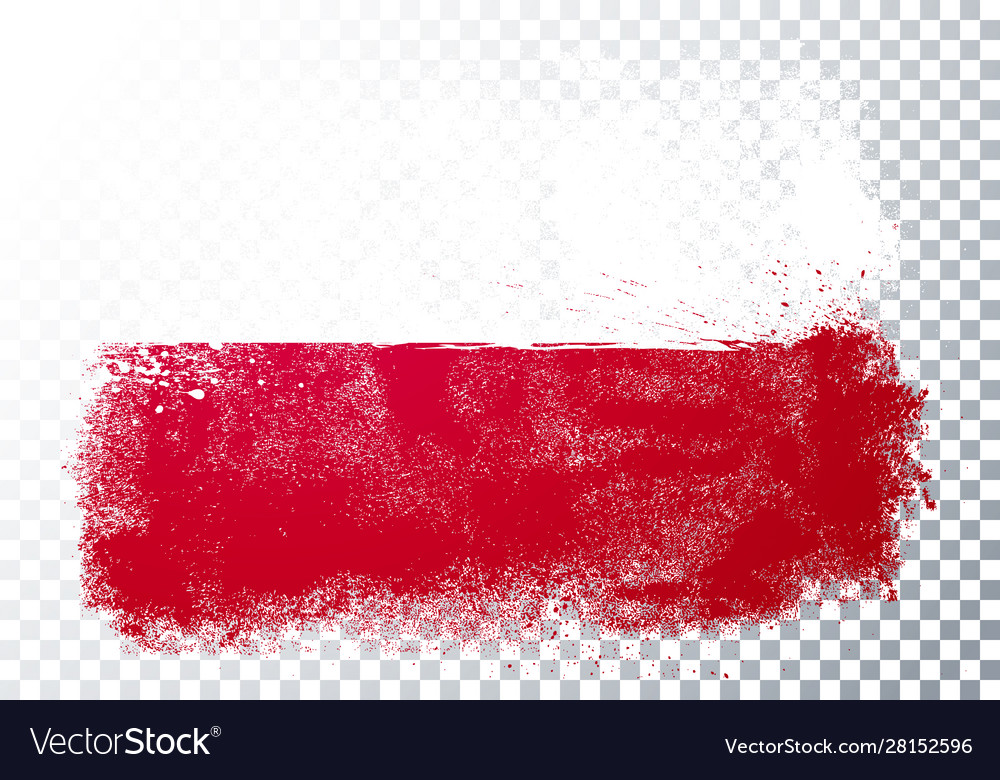 Grunge and distressed flag poland Royalty Free Vector Image