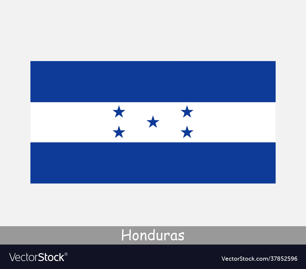 Honduras honduran national country flag banner vector image Honduras honduran national country flag banner
