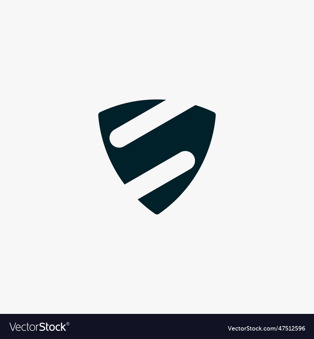 Letter s security logo technology Royalty Free Vector Image