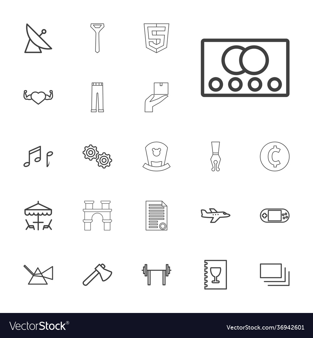 22 design icons Royalty Free Vector Image - VectorStock