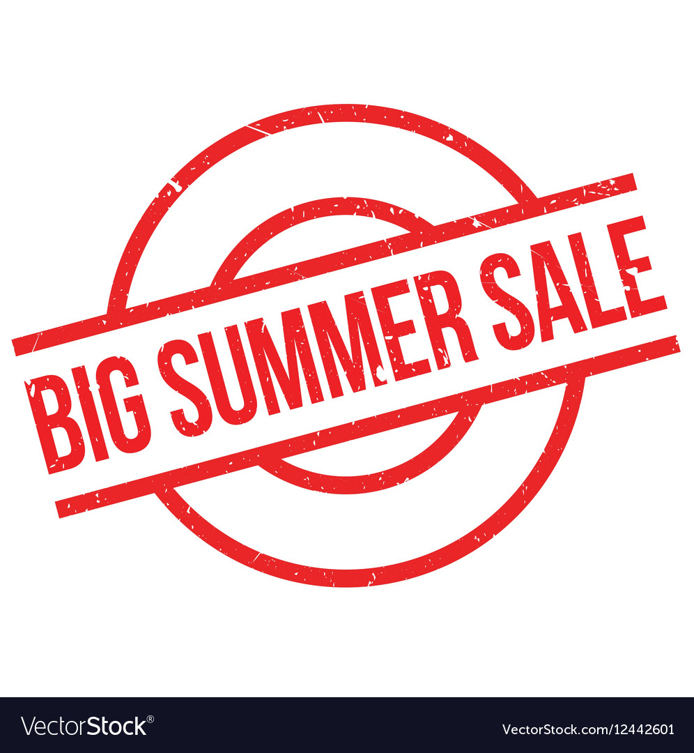 Big summer sale rubber stamp