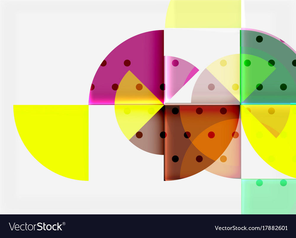 Circle elements on black background Royalty Free Vector