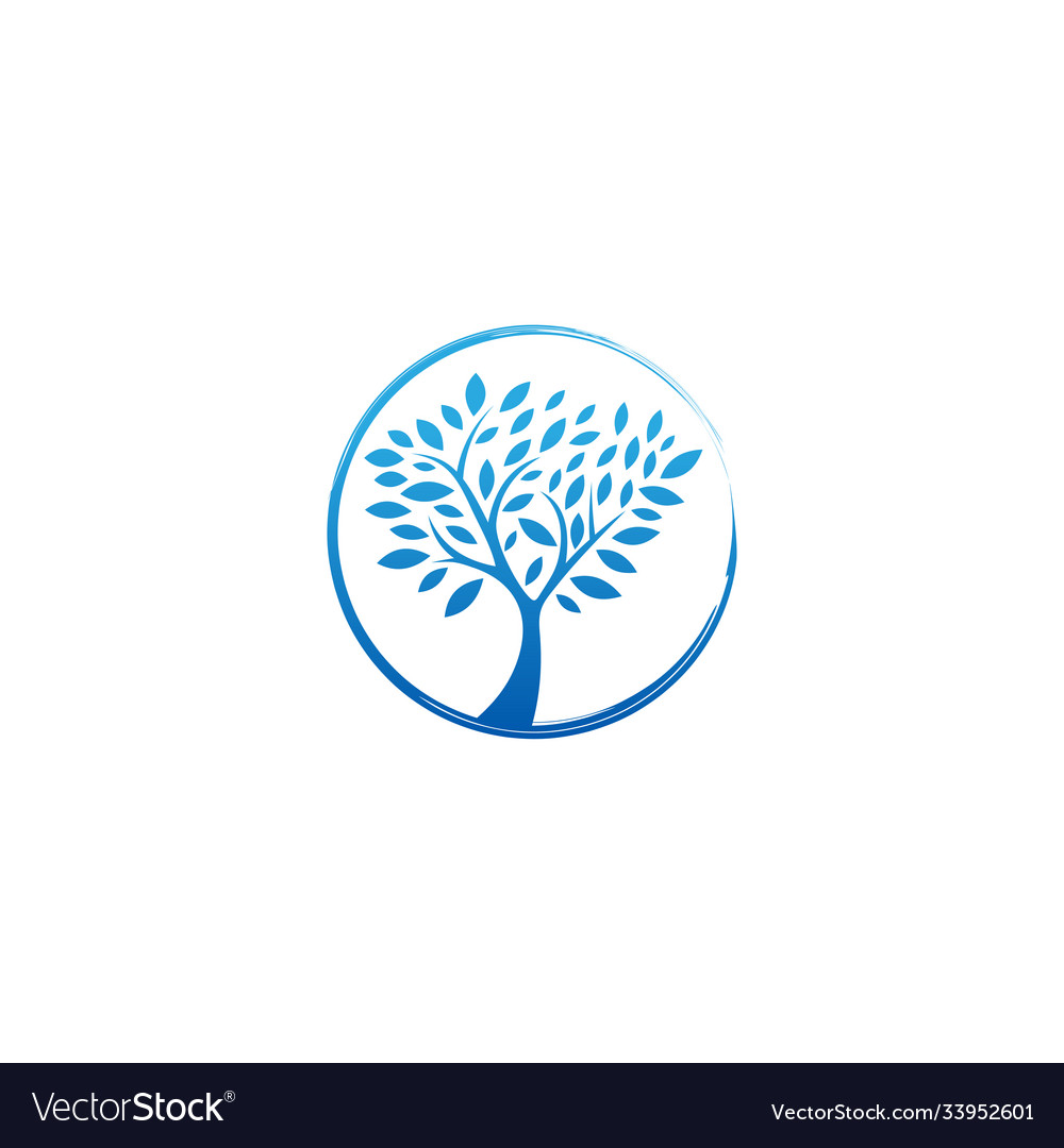 Family tree logo template icon design Royalty Free Vector