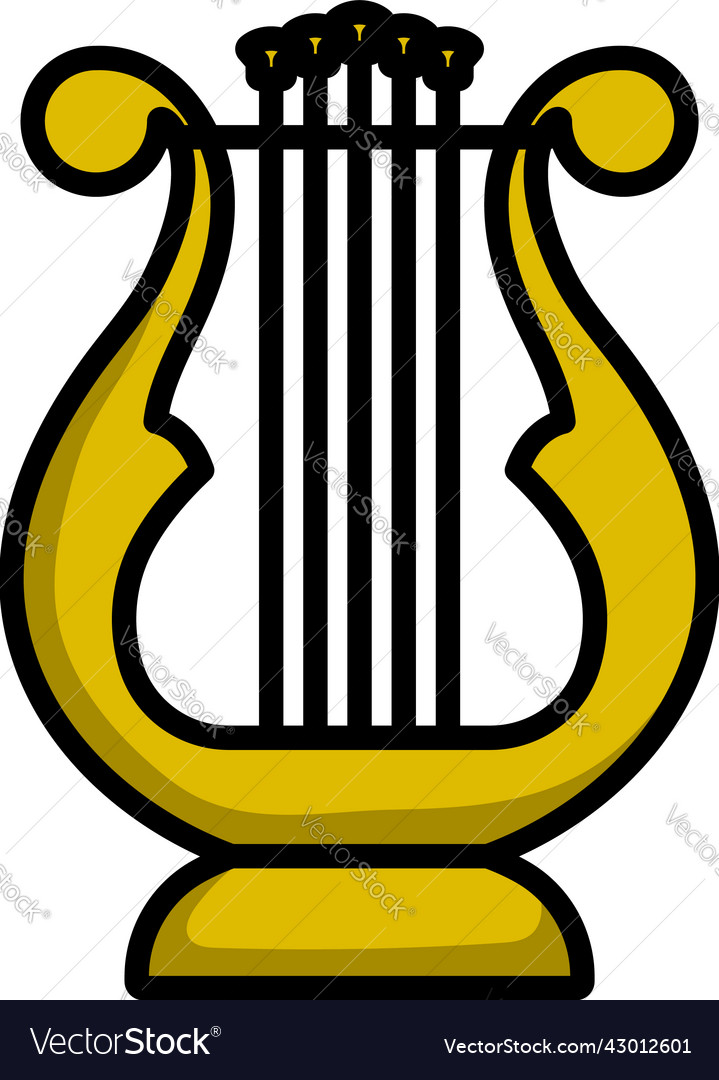 Lyre icon Royalty Free Vector Image - VectorStock